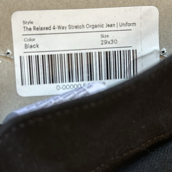 NEW EVERLANE Men's The Relaxed 4-Way Stretch Organic Jean | Uniform Size 29 x 30 - Picture 8 of 9
